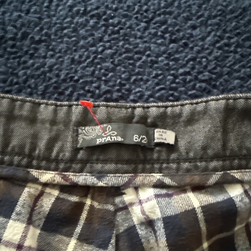 Women's PrAna Black Bootcut Flannel Lined Stretch Pant TgSz 6/28